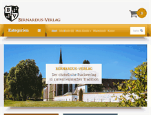 Tablet Screenshot of bernardus-verlag.de